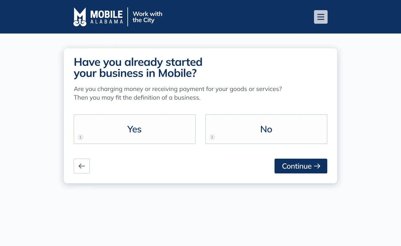 Onboarding screen